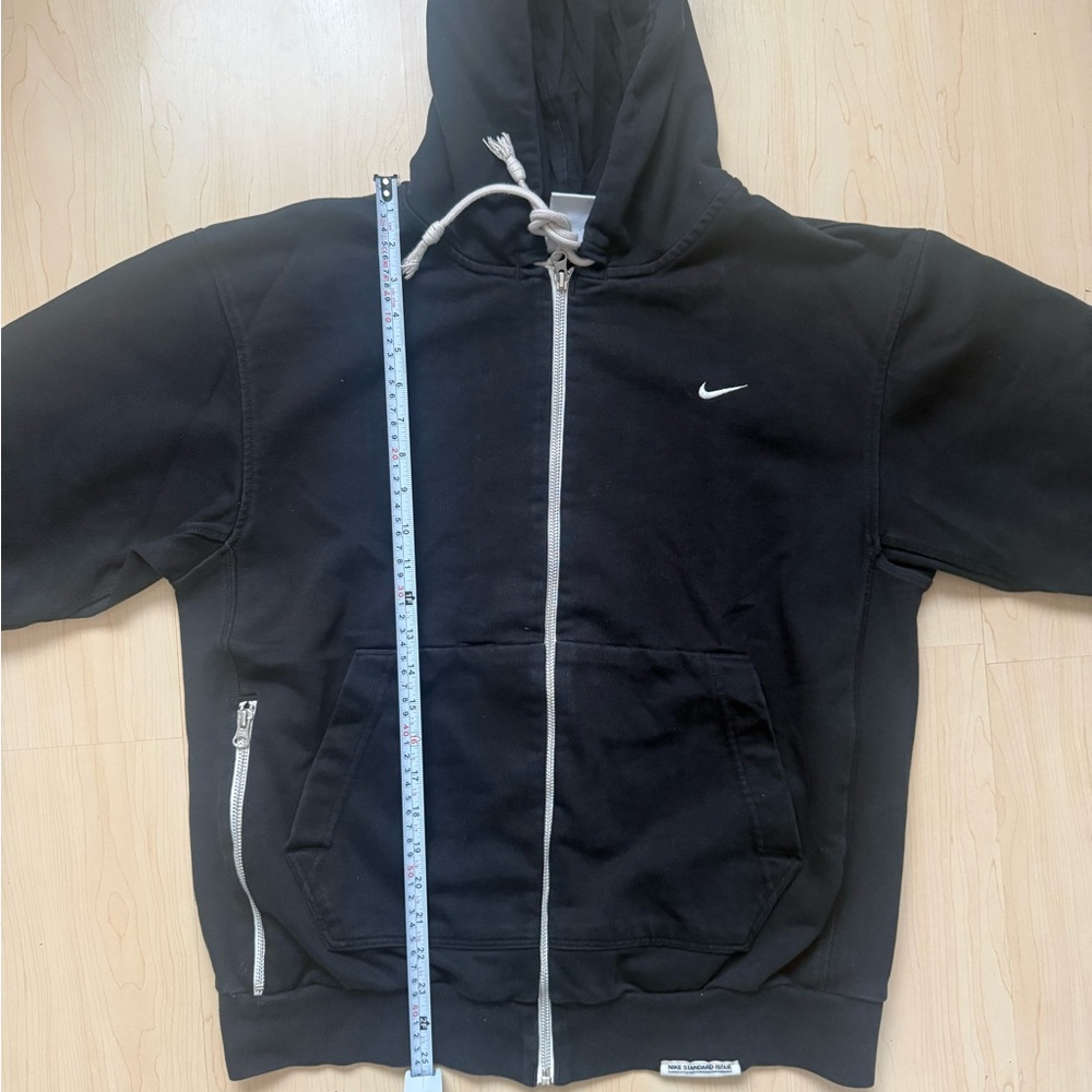 Mens Nike Standard Issue Black Zip Up Hoodie - Picture 4 of 5
